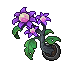 Purple Flower Lamp (Lit)